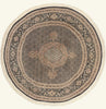 7 x 7 - Black Vintage Chinese Tabriz Rug - 79755