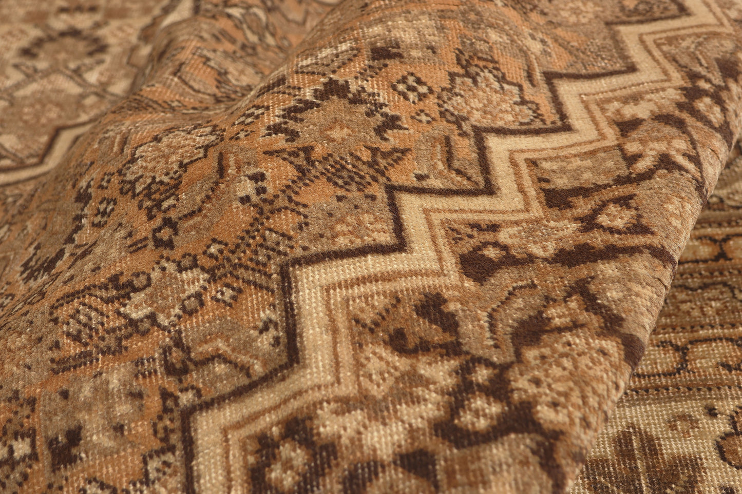 15 x 22 - Beige Antique Persian Tabriz Rug - 79757