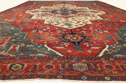 15 x 22 - Red Antique Persian Bakshaish Rug - 79758
