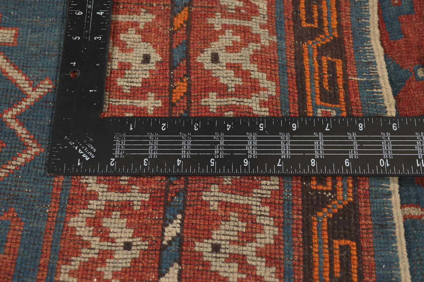 4 x 6 - Blue Antique Caucasian Kazak Rug - 79759