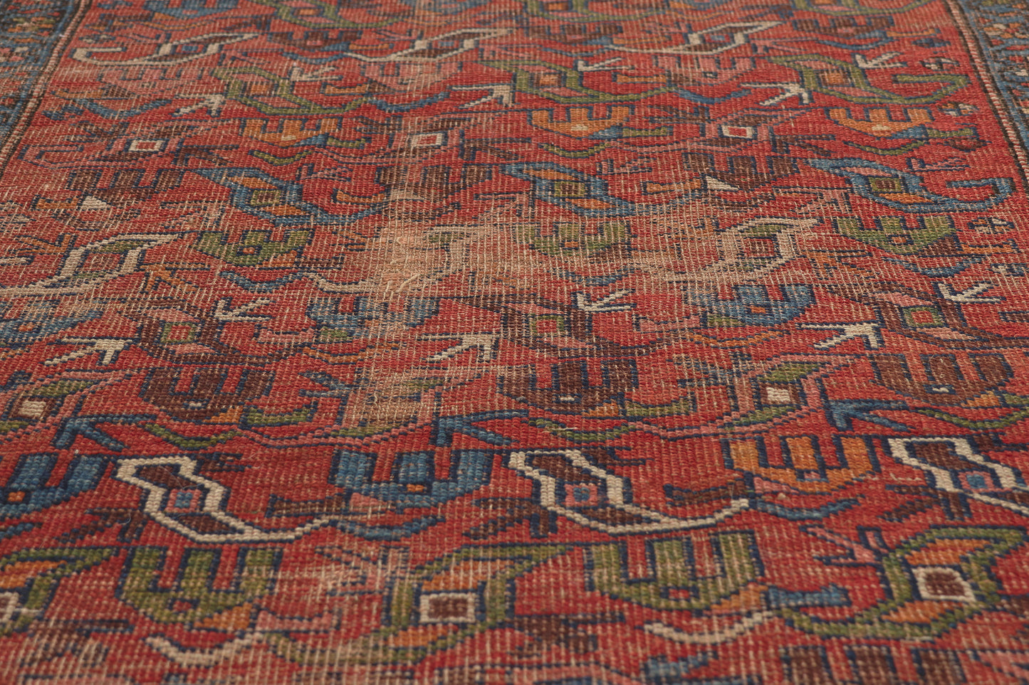4 x 7 - Red Antique Persian Kurd Rug - 79761