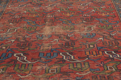 4 x 7 - Red Antique Persian Kurd Rug - 79761