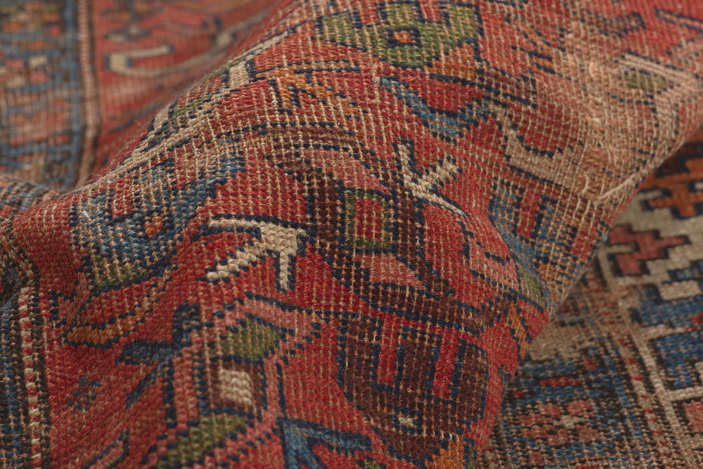 4 x 7 - Red Antique Persian Kurd Rug - 79761