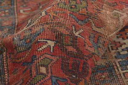 4 x 7 - Red Antique Persian Kurd Rug - 79761