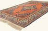 4 x 6 - Orange Vintage Romanian Tabriz Rug - 79764