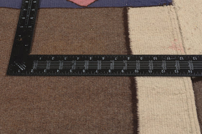 9 x 12 - Ivory Vintage Indian Dhurrie Rug - 79765