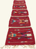 1 x 9 - Red Vintage Yeibichai Navajo Rug - 79766