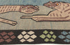6 x 11 - Blue Vintage Pakistani Pictorial Kilim Rug - 79768
