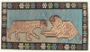 6 x 11 - Blue Vintage Pakistani Pictorial Kilim Rug - 79768