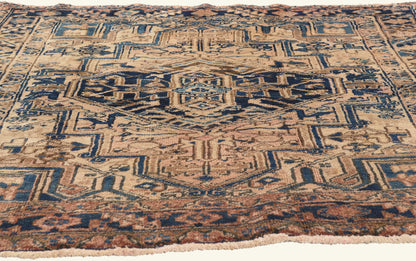 5 x 5 - Pink Vintage Persian Heriz Rug - 79770