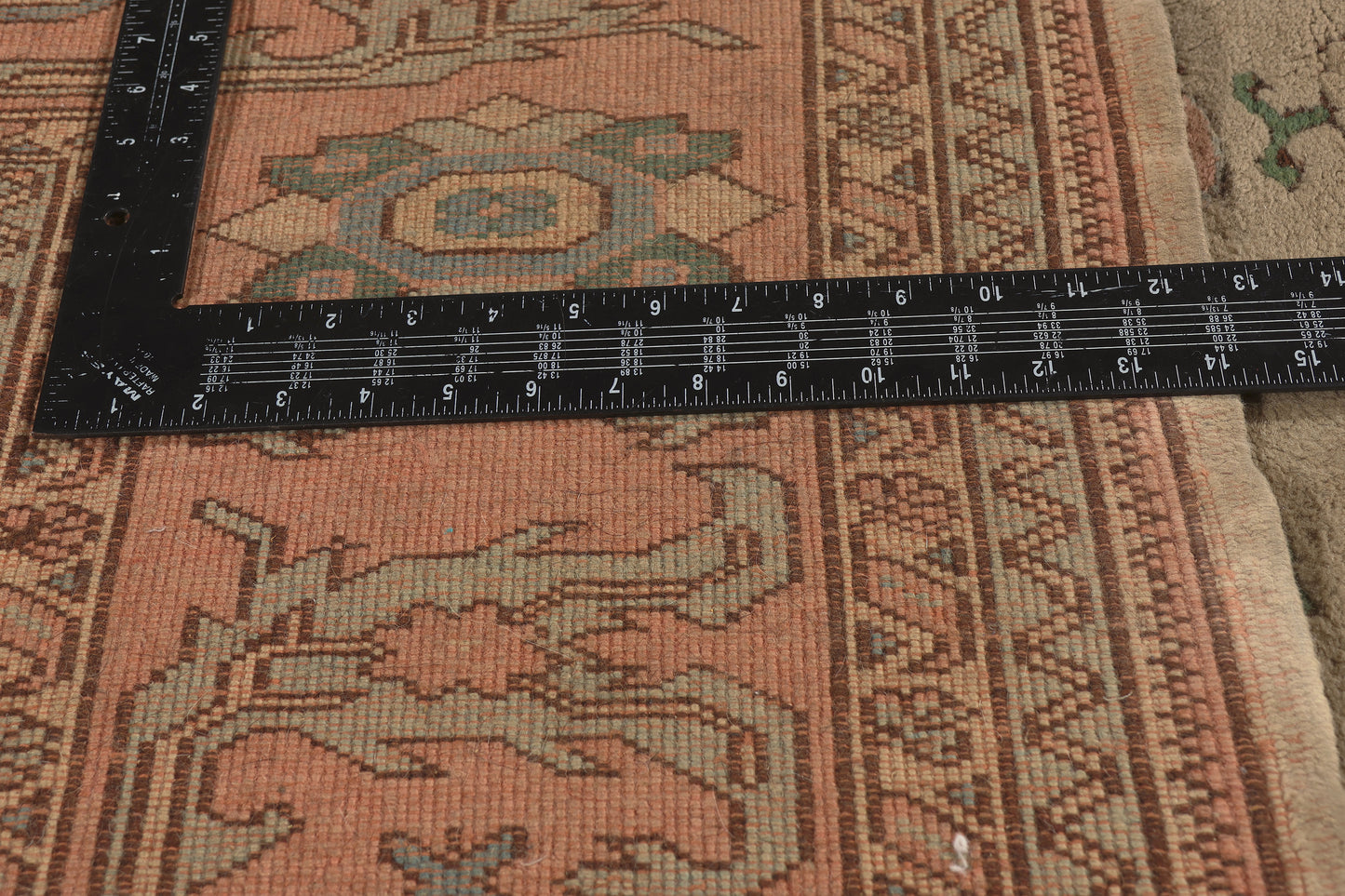 6 x 8 - Beige Vintage Turkish Oushak Rug - 79771