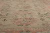 6 x 8 - Beige Vintage Turkish Oushak Rug - 79771