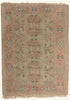 6 x 8 - Beige Vintage Turkish Oushak Rug - 79771