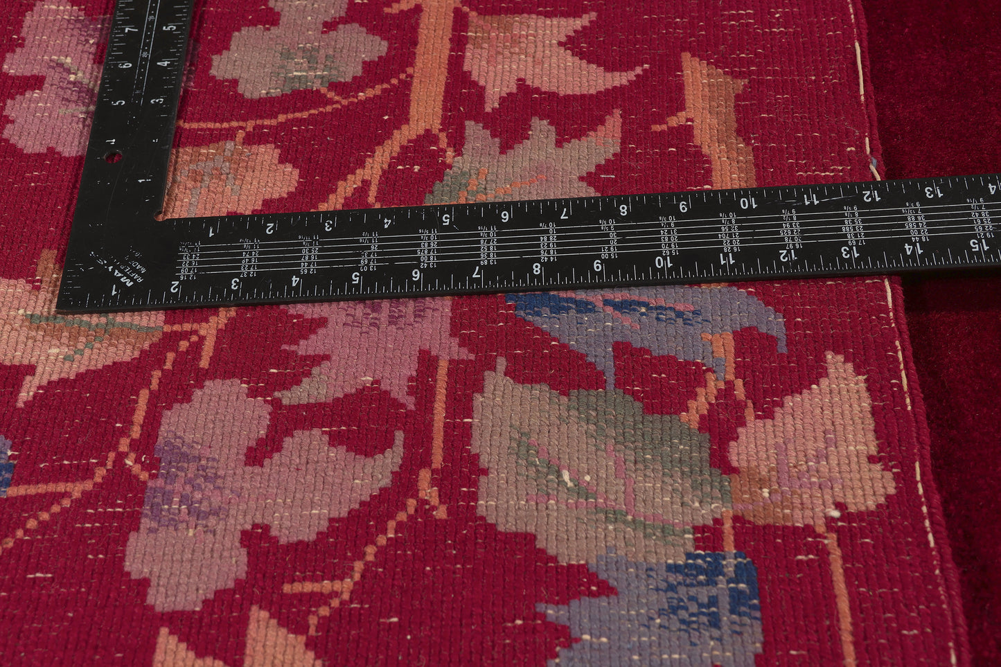 9 x 11 - Red Antique Chinese Art Deco Rug - 79772