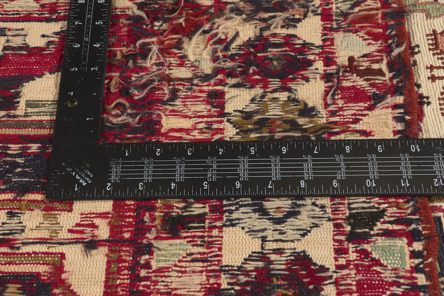 4 x 7 - Navy Blue Vintage Persian Soumak Rug - 79774