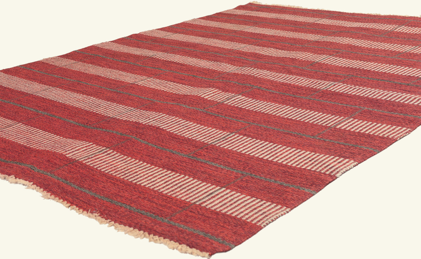 5 x 6 - Red Vintage Swedish Rollakan Rug - 79777