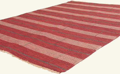 5 x 6 - Red Vintage Swedish Rollakan Rug - 79777