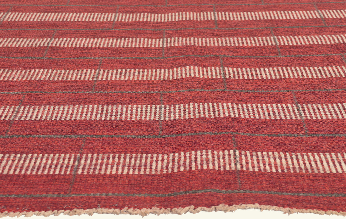 5 x 6 - Red Vintage Swedish Rollakan Rug - 79777
