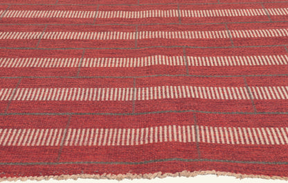 5 x 6 - Red Vintage Swedish Rollakan Rug - 79777