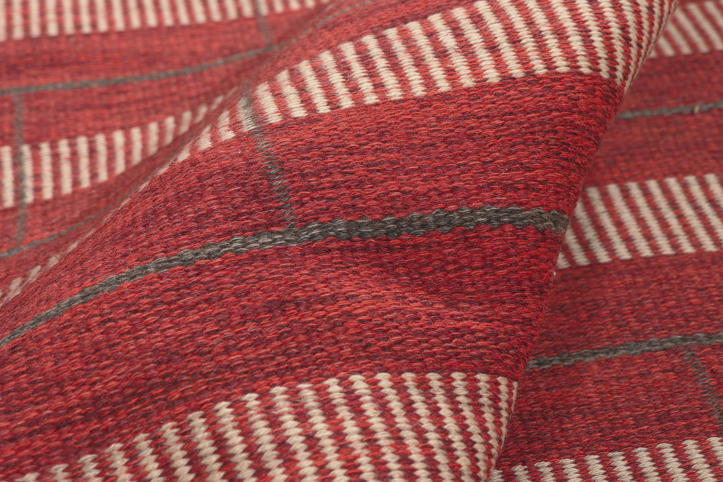 5 x 6 - Red Vintage Swedish Rollakan Rug - 79777
