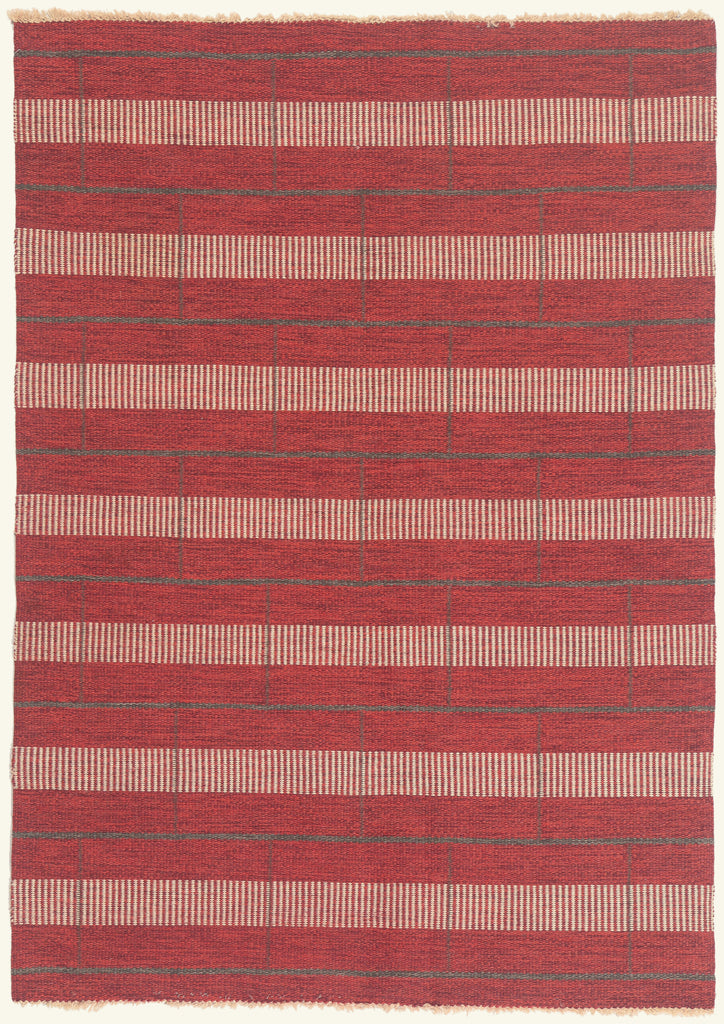 5 x 6 - Red Vintage Swedish Rollakan Rug - 79777