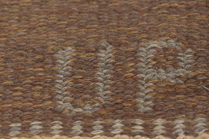 6 x 8 - Brown Vintage Swedish Rollakan Rug - 79778