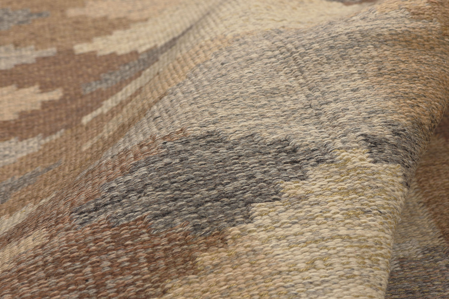 6 x 8 - Brown Vintage Swedish Rollakan Rug - 79778