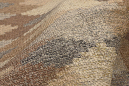 6 x 8 - Brown Vintage Swedish Rollakan Rug - 79778