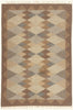 6 x 8 - Brown Vintage Swedish Rollakan Rug - 79778