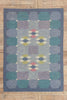 5 x 7 - Blue Vintage Swedish Rollakan Rug - 79779
