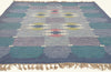 5 x 7 - Blue Vintage Swedish Rollakan Rug - 79779