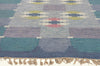 5 x 7 - Blue Vintage Swedish Rollakan Rug - 79779