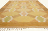 6 x 10 - Yellow Vintage Swedish Rollakan Rug - 79780