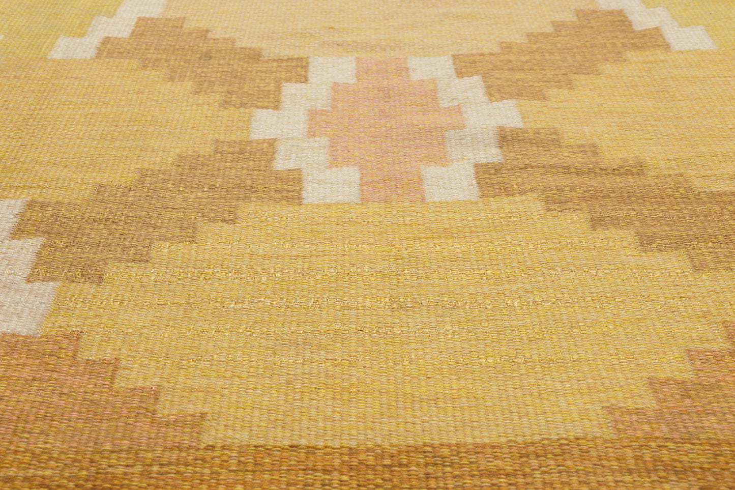 6 x 10 - Yellow Vintage Swedish Rollakan Rug - 79780