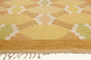 6 x 10 - Yellow Vintage Swedish Rollakan Rug - 79780