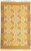 6 x 10 - Yellow Vintage Swedish Rollakan Rug - 79780