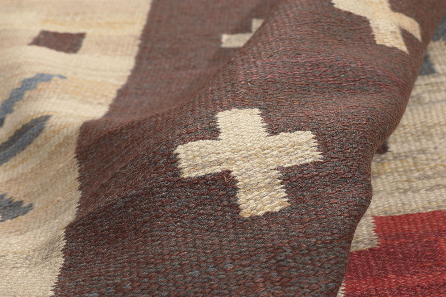 5 x 9 - Brown Vintage Swedish Rollakan Rug - 79781