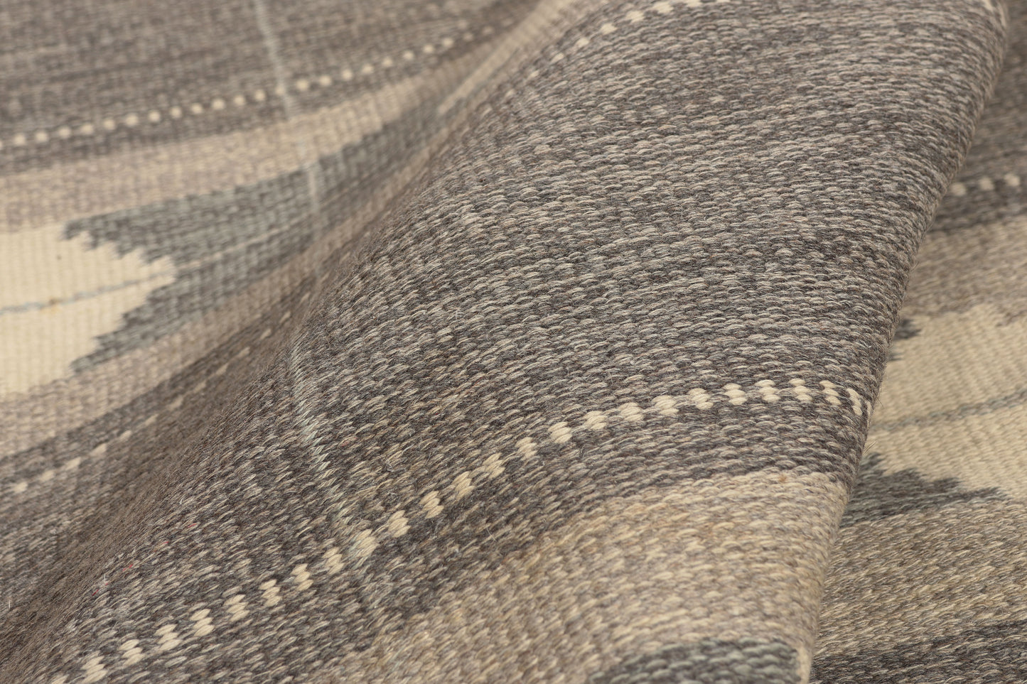 5 x 8 - Gray Vintage Swedish Rollakan Rug - 79782