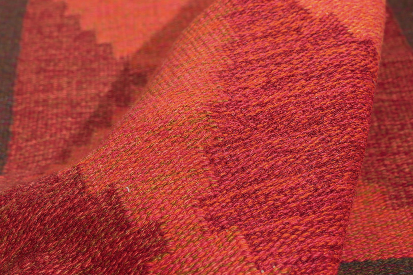 5 x 7 - Red Vintage Swedish Rollakan Rug - 79784