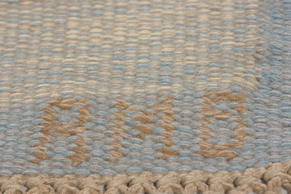 5 x 7 - Blue Vintage Swedish Rollakan Rug - 79785