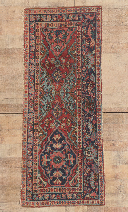 3 x 6 - Red Antique Persian Heriz Rug - 79786