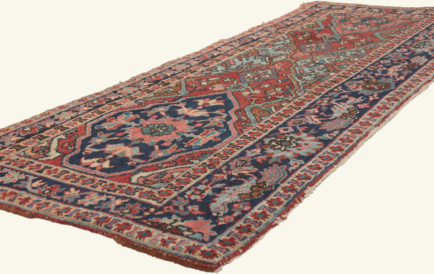 3 x 6 - Red Antique Persian Heriz Rug - 79786
