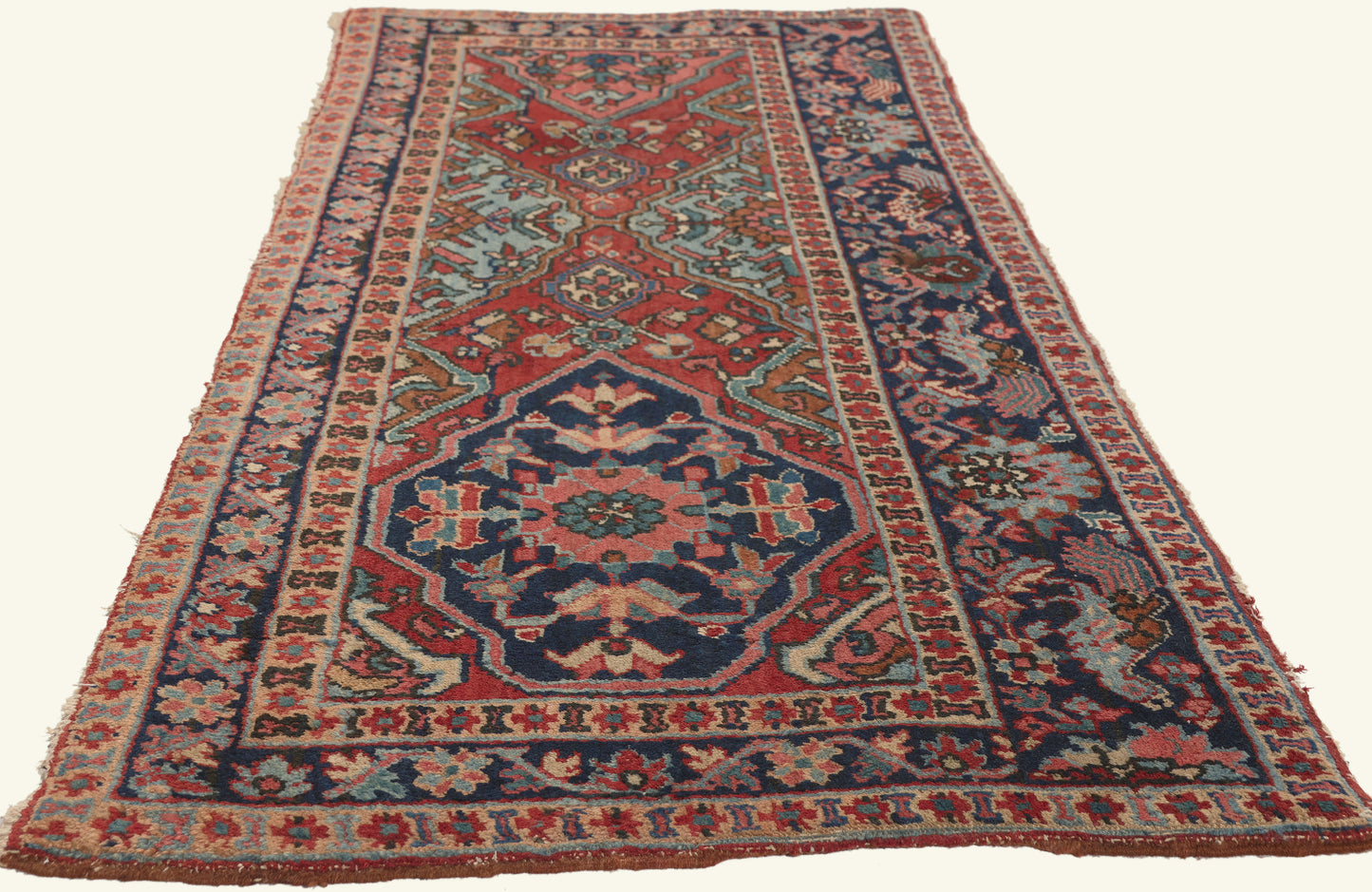 3 x 6 - Red Antique Persian Heriz Rug - 79786