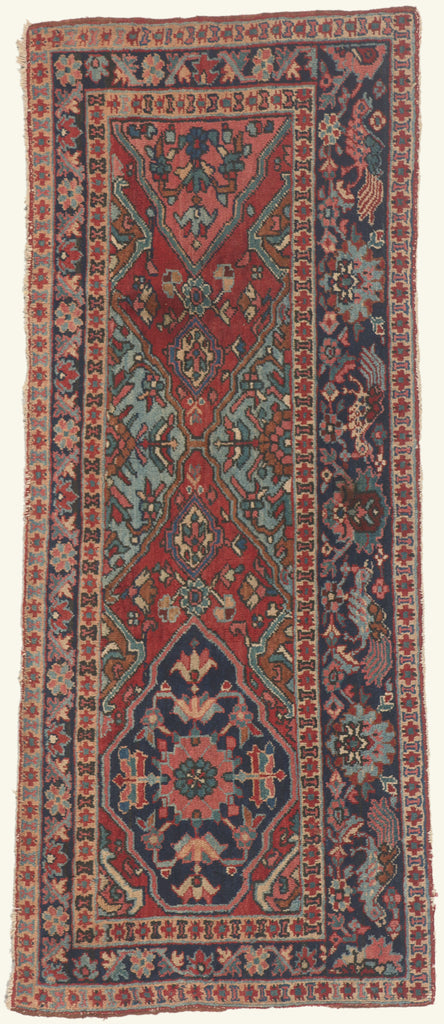 3 x 6 - Red Antique Persian Heriz Rug - 79786