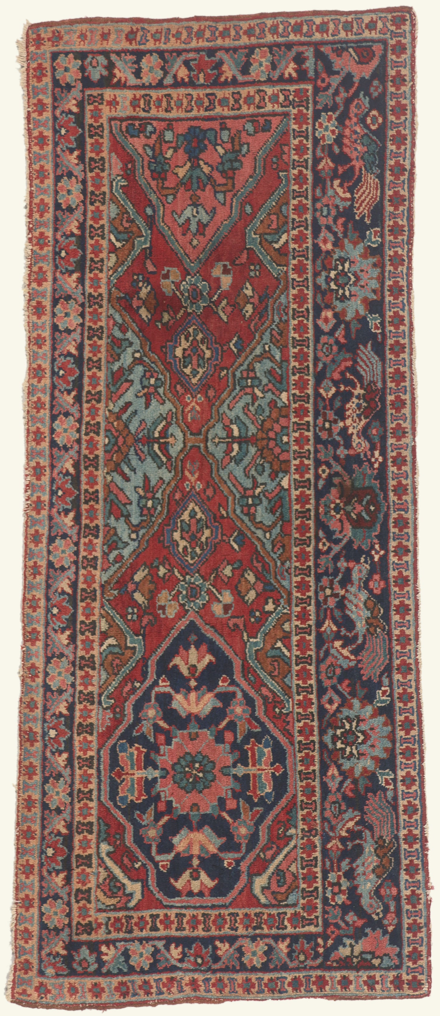 3 x 6 - Red Antique Persian Heriz Rug - 79786
