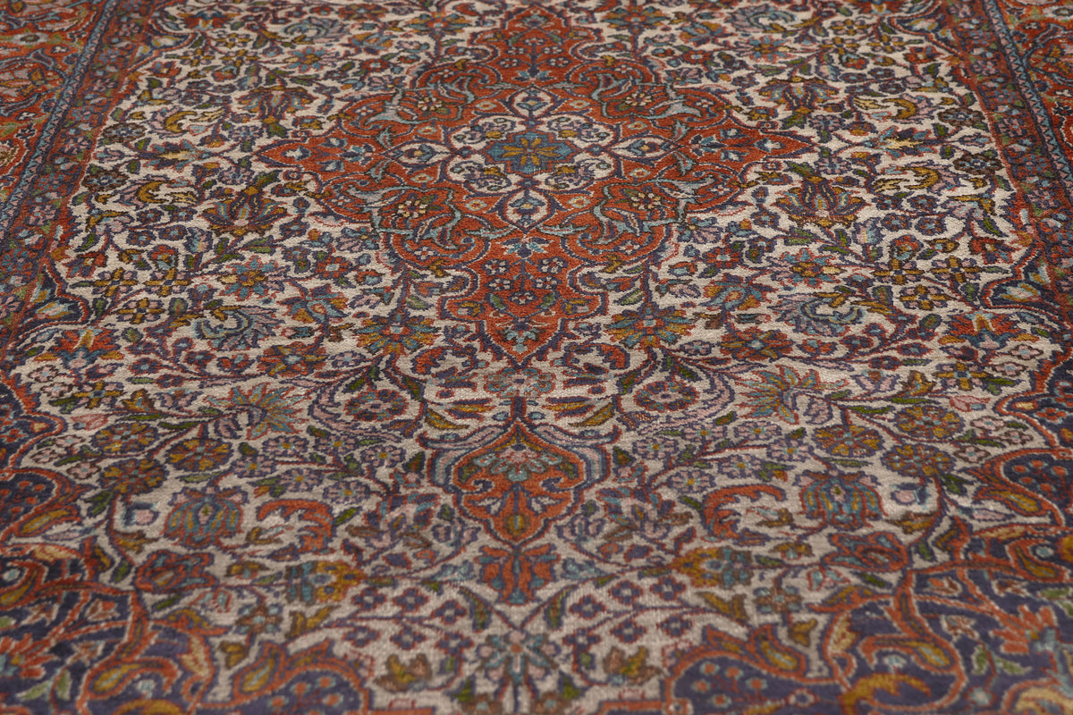 3 x 5 - Ivory Vintage Indian Kashmir Rug - 79790
