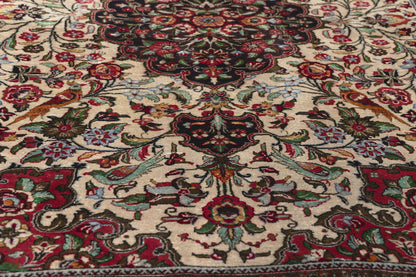 4 x 5 - Ivory Vintage Persian Qum Rug - 79791