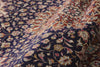 3 x 5 - Navy Blue Vintage Persian Qum Rug - 79792