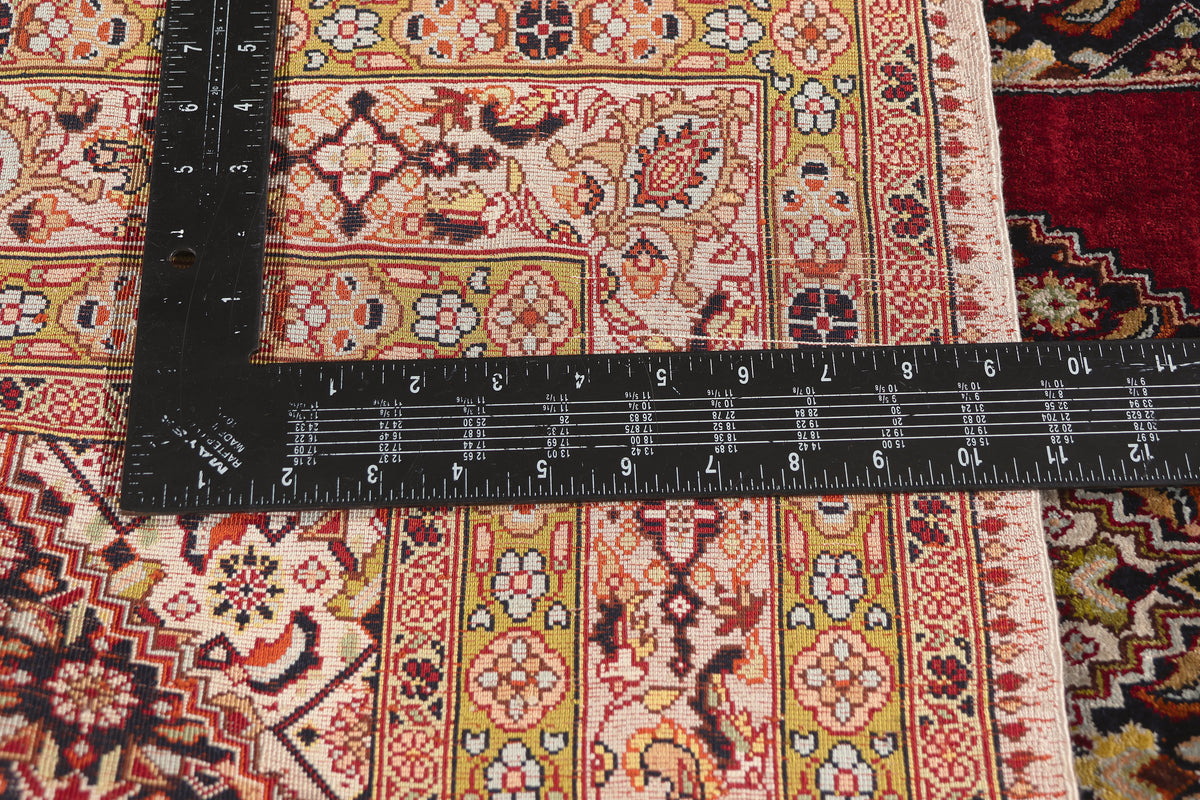 3 x 5 - Red Vintage Persian Qum Rug - 79793