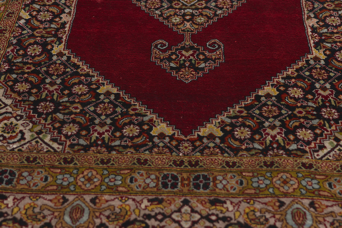 3 x 5 - Red Vintage Persian Qum Rug - 79793